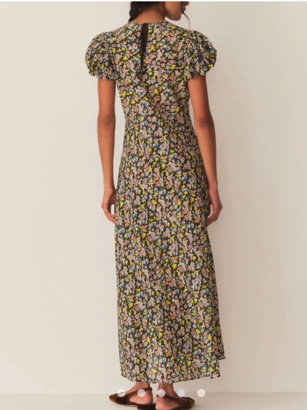 Doen Romina Puff Sleeve Midi Dress Blossom Breeze Size XXL - Picture 2 of 11
